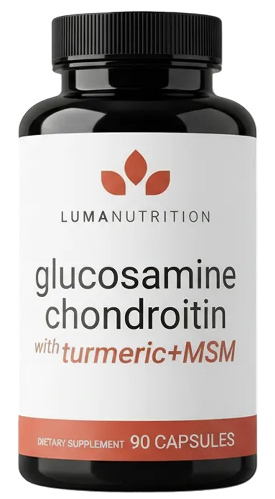 Luma Nutrition Glucosamine Chondroitin MSM 90 capsules vue de face
