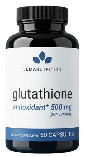 Luma Nutrition Glutathion 500mg flacon de 60 capsules vue de face