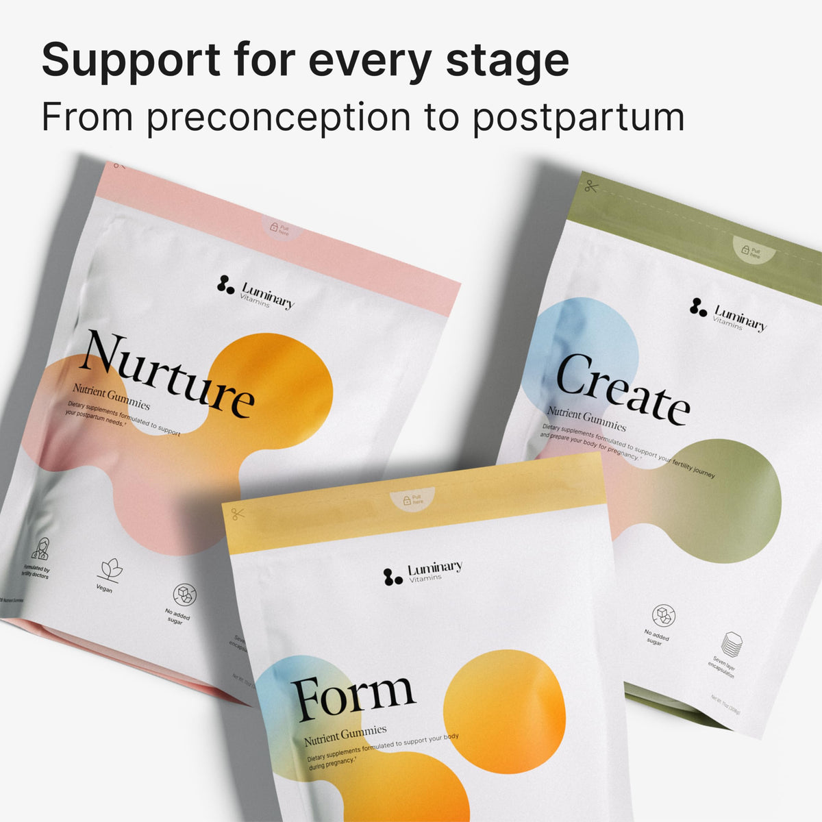 Luminary Vitamins Compléments Alimentaires Prénatals avec des fruits