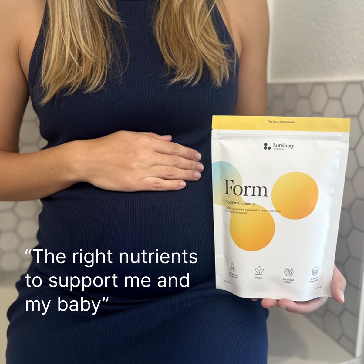 Luminary Vitamins Compléments Alimentaires Prénatals sur une table