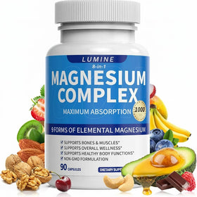 LUMINE Complément Alimentaire Magnésium 1000mg 90 Capsules vue avant