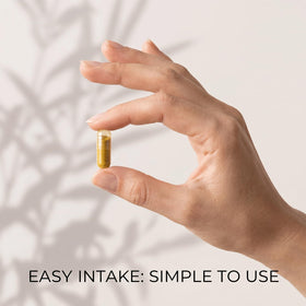 Lumine Organics Berberine 4-en-1 capsules sur un fond neutre