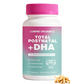 Lumine Organics Postnatal 60 capsules vue de face