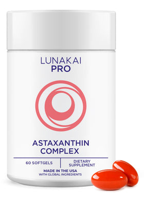 Lunakai Astaxanthine 12mg bouteille vue de face