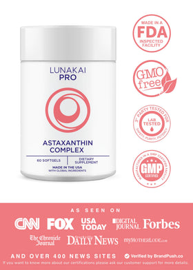 Lunakai Astaxanthine 12mg gélule ouverte