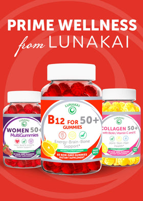 Lunakai Gummies B12 avec d'autres compléments alimentaires