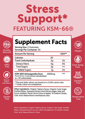 Lunakai Gummies KSM-66 Ashwagandha gummies with strawberries