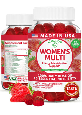 Lunakai Gummies Multivitamines Femmes 60 Ct - vue avant du produit