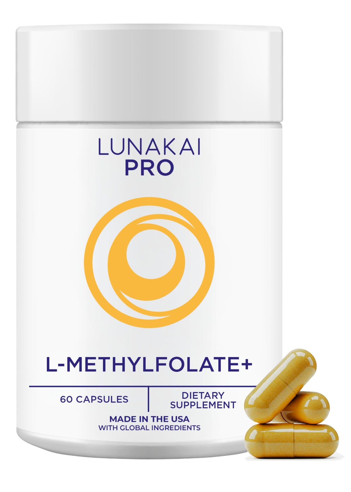 Lunakai L Methyl Folate 15mg flacon avec 60 capsules
