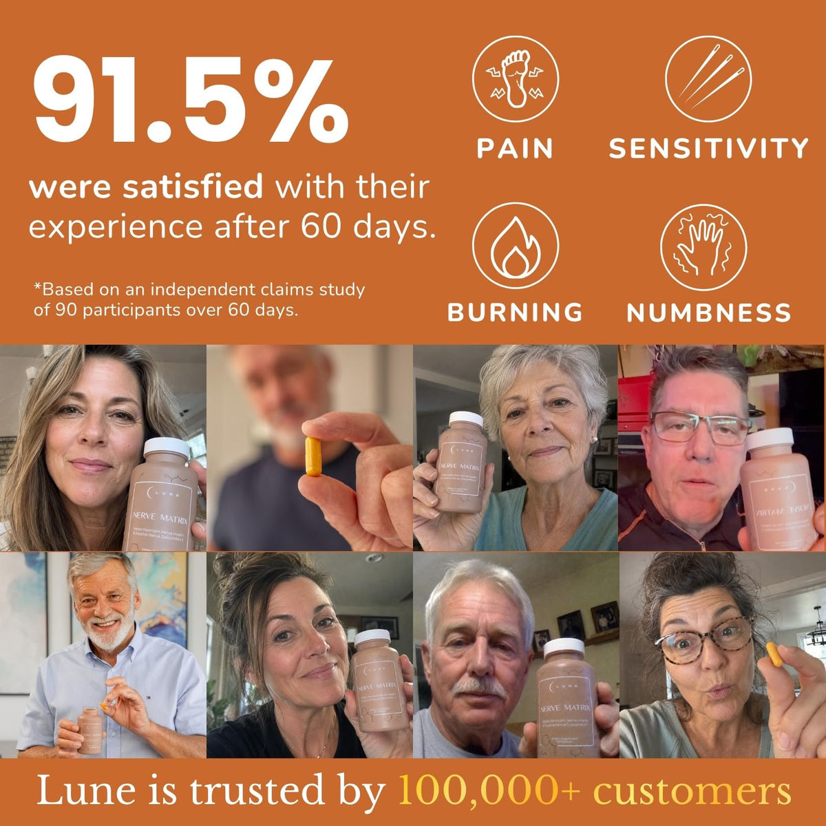 Lune Nerve Matrix™ capsules en gros plan