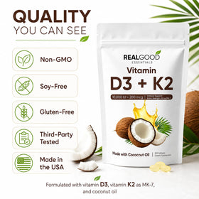 LUNESSA Vitamine D3K2 gélules avec un verre d'eau