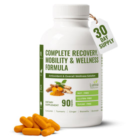Luniva Naturals Complément Alimentaire Curcuma 90 Capsules vue de face