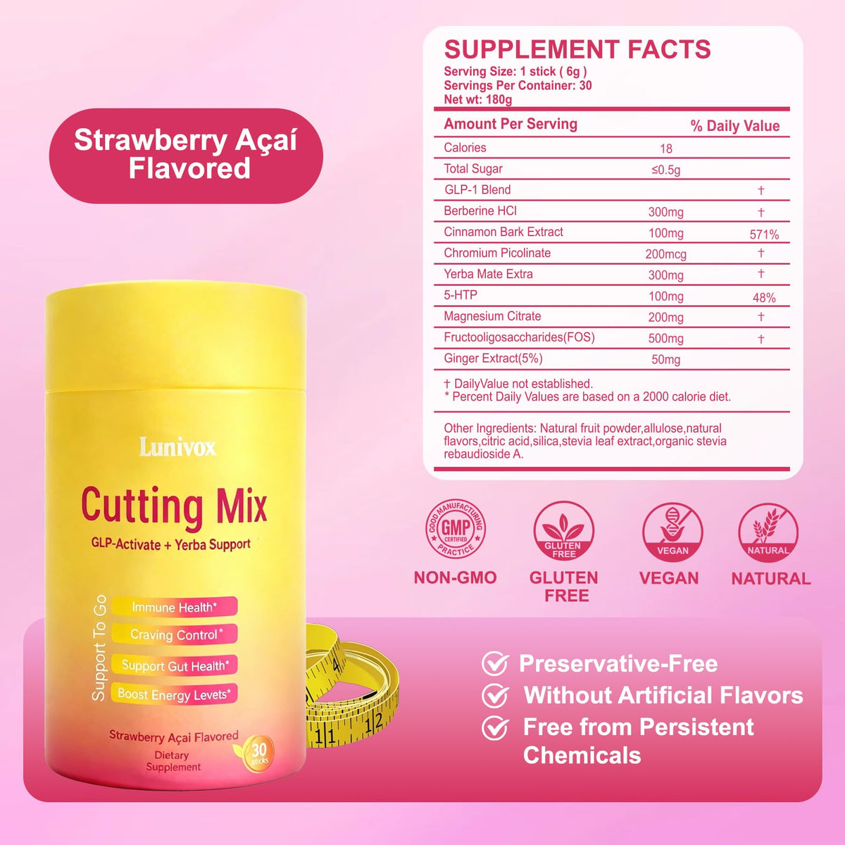 Lunivox Mélange à Boire sachet individuel ouvert