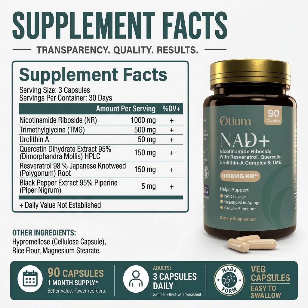 Lunya Complément NAD+ 1000mg capsules dans une main