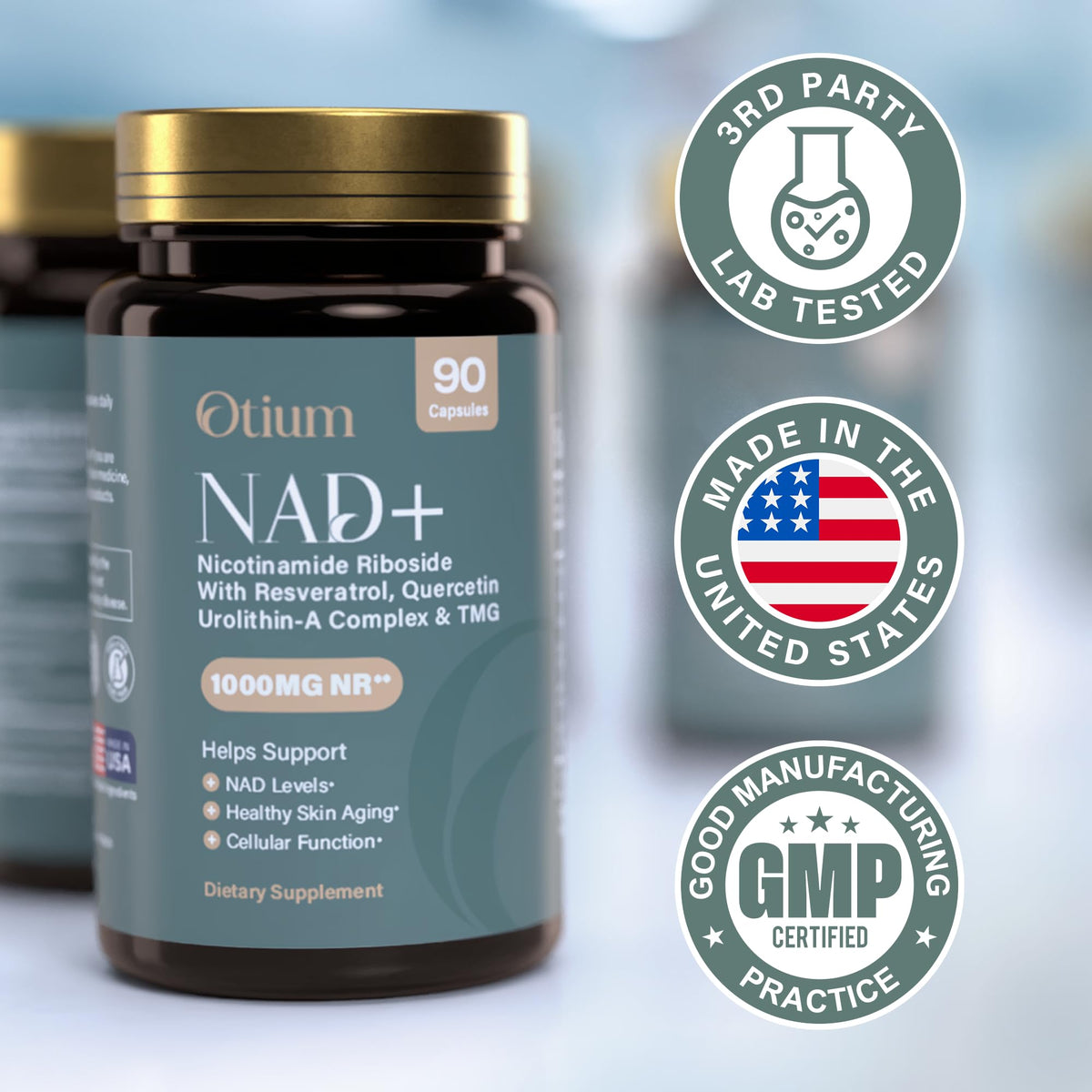 Lunya Complément NAD+ 1000mg en vue arrière de l'emballage