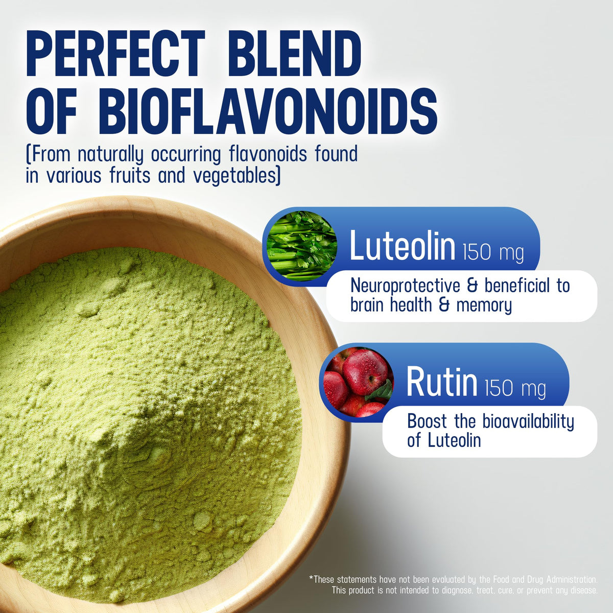 Luti Luteolin Complex Poudre 50g en utilisation dans un smoothie