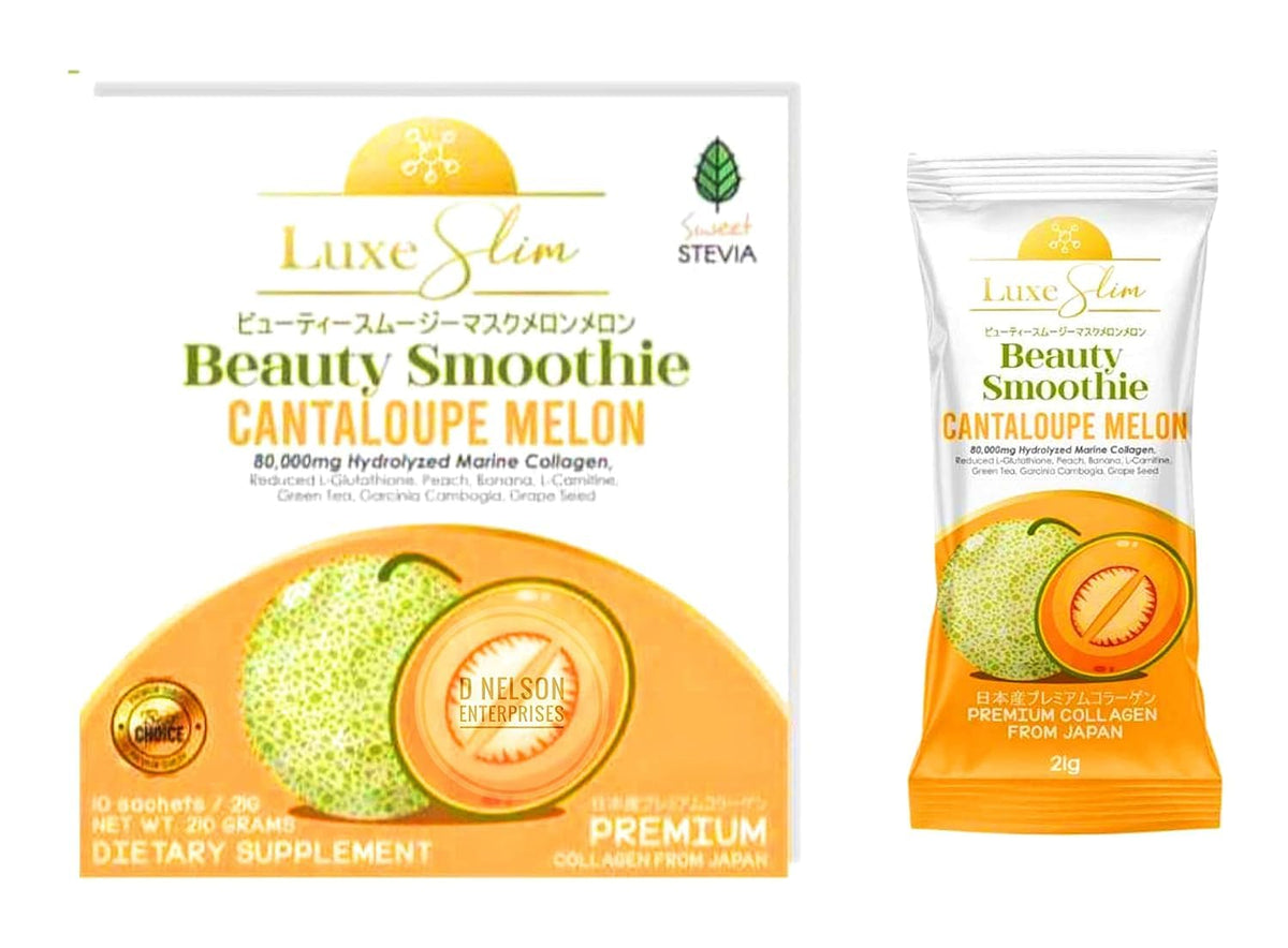 Luxe Slim Smoothie Beauté Melon Cantaloup sachets vus de face