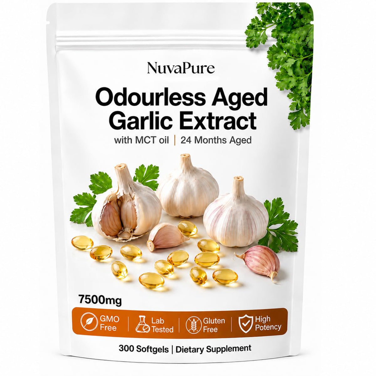 Lymphaire Aged Garlic 300 Softgels boîte vue de face
