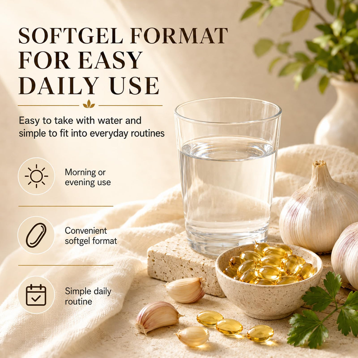 Lymphaire Aged Garlic 300 Softgels étiquette des ingrédients