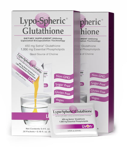 Lypo-Spheric Glutathione de LivOn Laboratories, 60 sachets en boîte