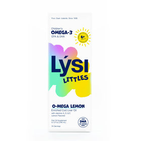 LYSI Huile de Foie de Morue Citron 480g bouteille ouverte