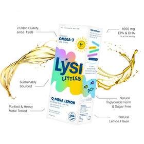 LYSI Huile de Foie de Morue Citron 480g dosette de 5ml