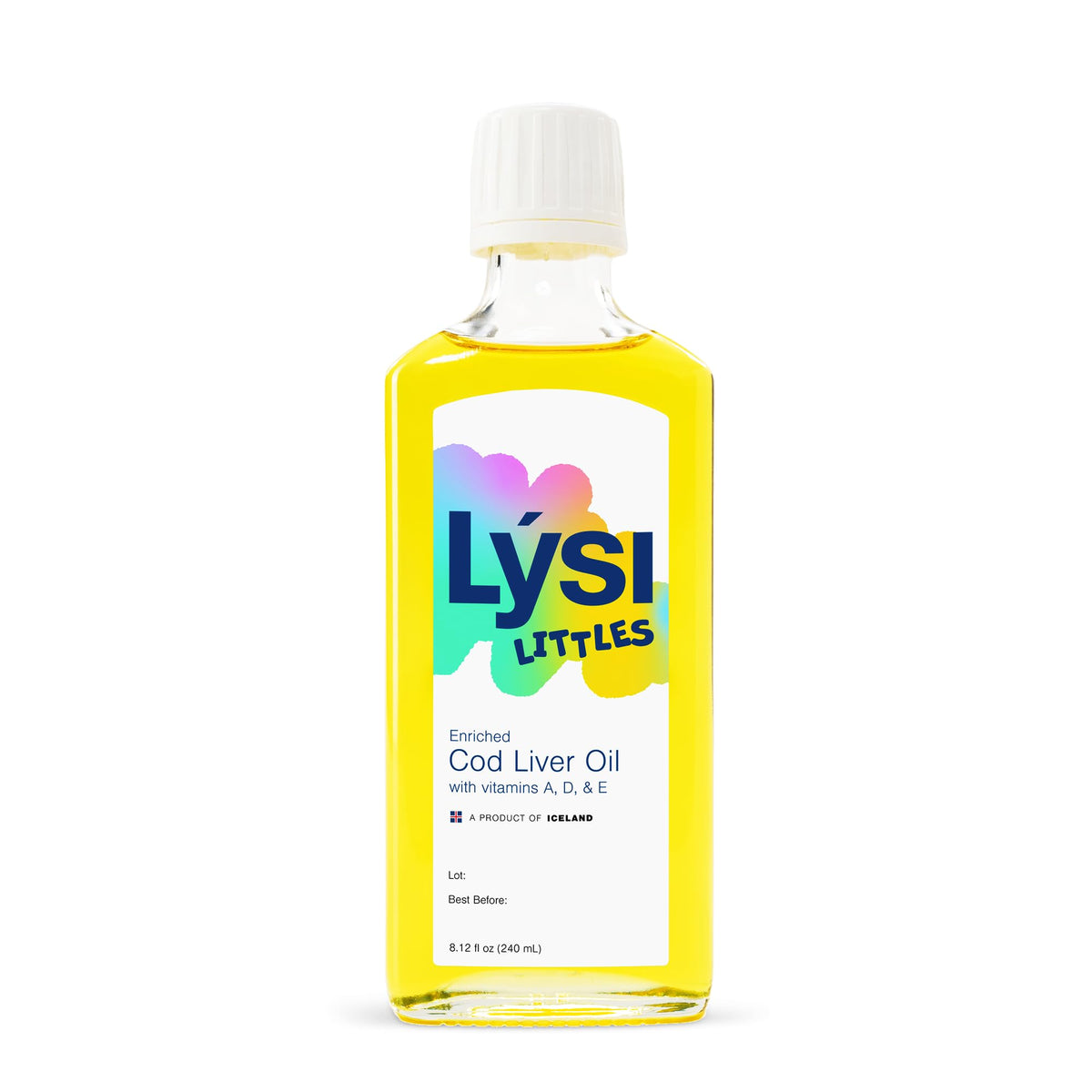 LYSI Huile de Foie de Morue Citron 480g étiquette et informations