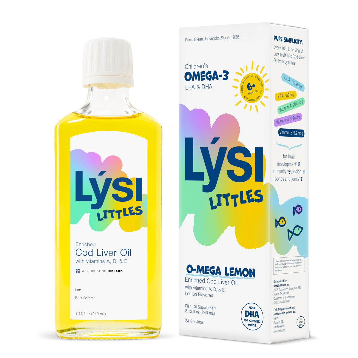 LYSI Huile de Foie de Morue Citron 480g vue de face