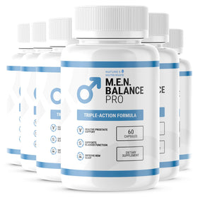M.E.N. Balance Pro Nature’s NutriWave bouteille vue avant avec 60 capsules