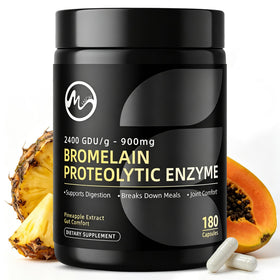 M inch Bromélaïne 900 mg 2400 GDU flacon de 180 capsules