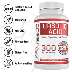 MAAC10 Acide Ursolique 300mg avec ingrédients naturels