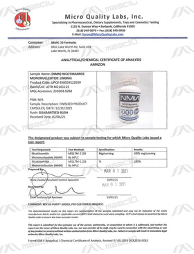MAAC10 NMN 1000mg en contexte sur une table