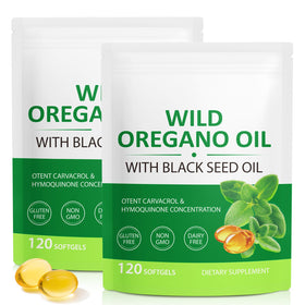 Maaoun Huile d'Origan 6000mg 240 capsules - vue de face