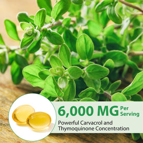 Maaoun Huile d'Origan 6000mg - capsules en utilisation
