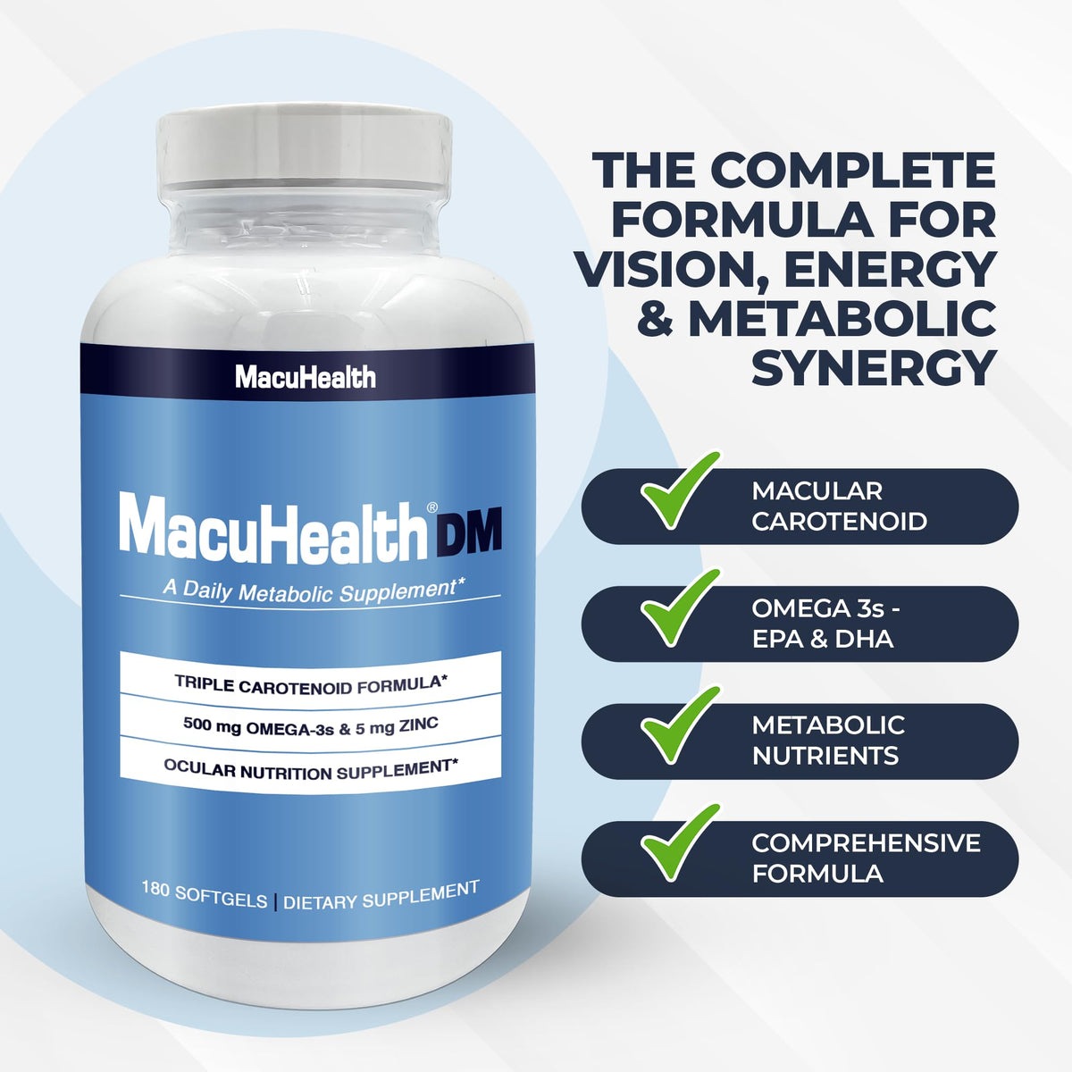 Macuhealth Complément Alimentaire avec fond neutre
