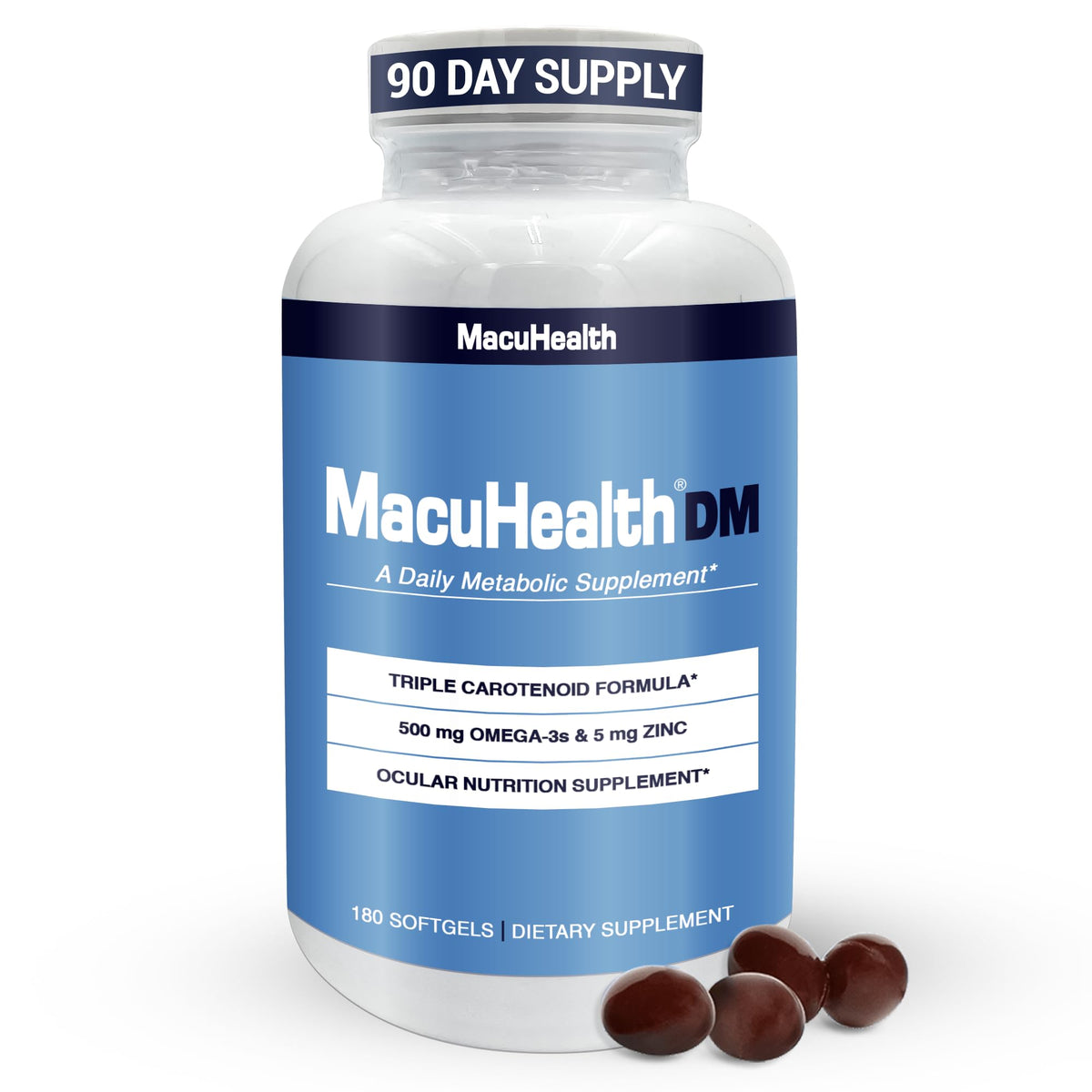 Macuhealth Complément Alimentaire Triple Caroténoïdes 180 gélules vue de face