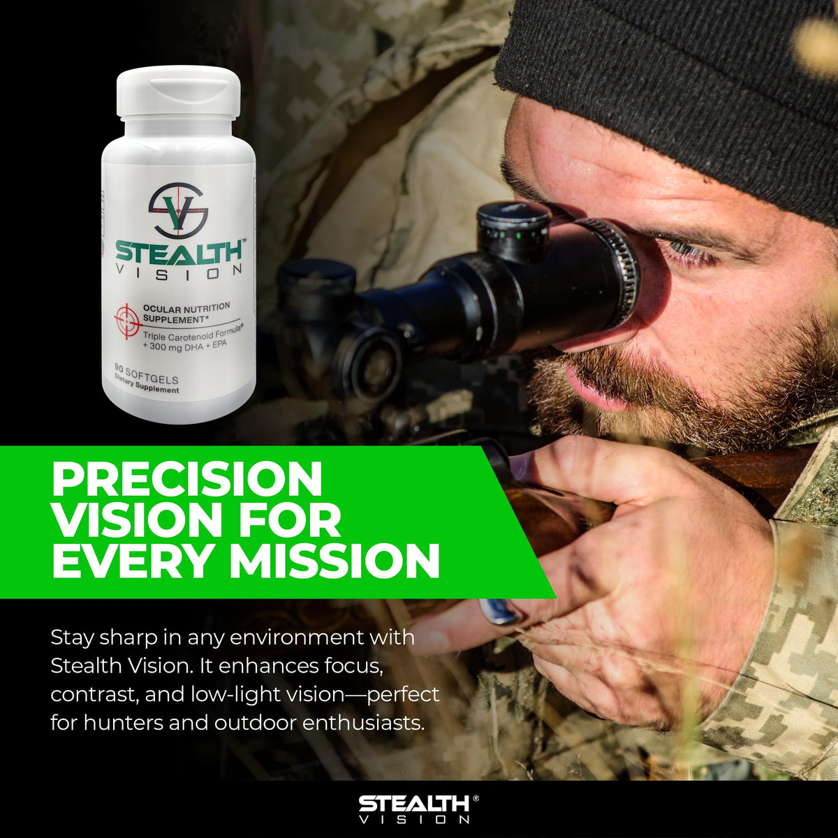 Macuhealth Sniper Sharp complément avec légumes à feuilles