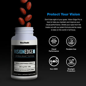 Macuhealth Vision Edge PRO complément alimentaire 100g arrière avec informations