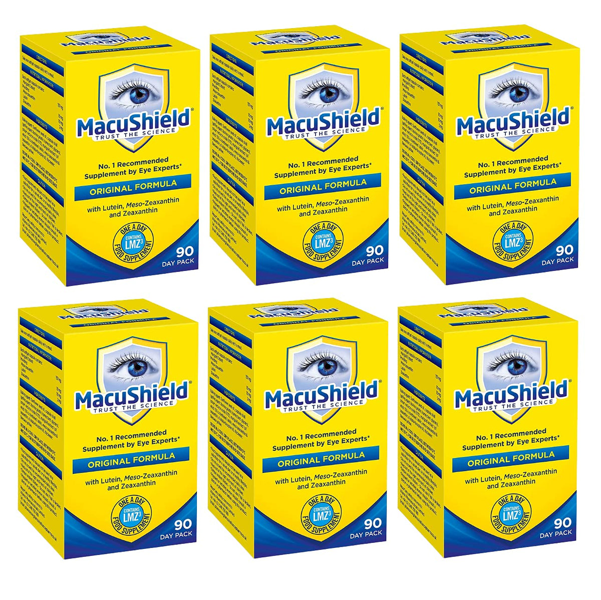 Macushield 90 capsules pack de 6 vue de face