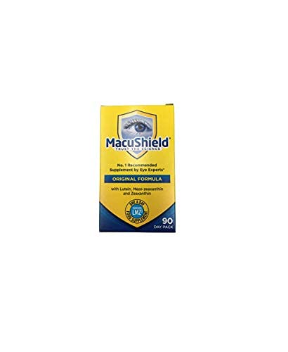 MacuShield capsule bottle opened showing contents