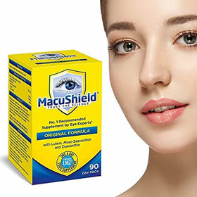 MacuShield Complément Alimentaire Oculaire 90 Capsules ouverte avec capsules visibles