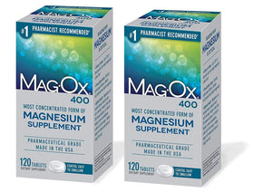 Mag-Ox 400 Complément Alimentaire Magnésium 120 Comprimés, vue de face