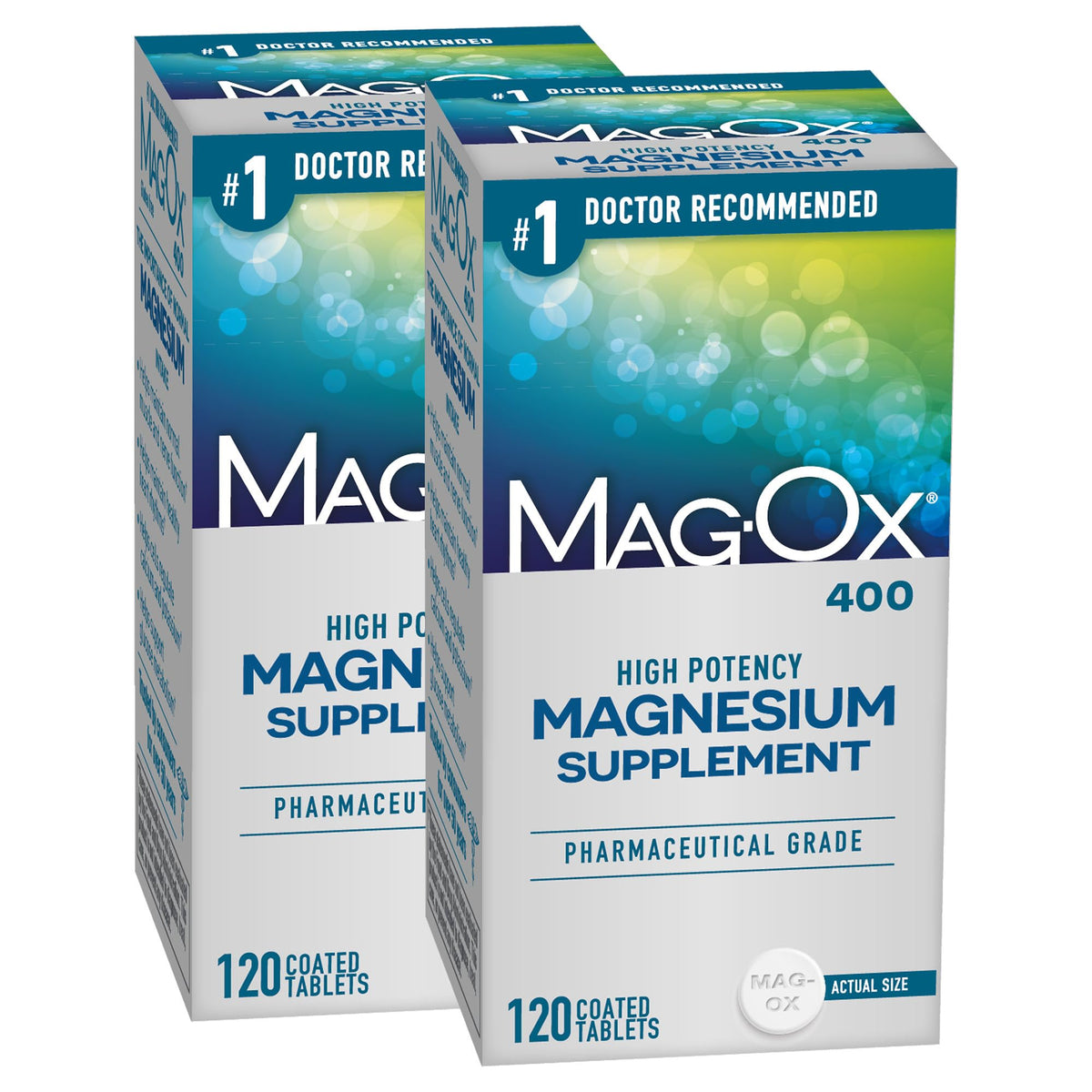 Mag-Ox 400 compléments alimentaires magnésium 120 comprimés, vue de face