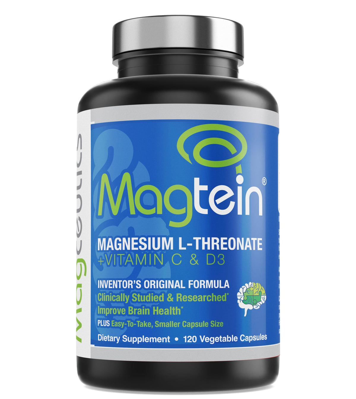 Magceutics Magnésium L-Thréonate 120 gélules végétales vue de face