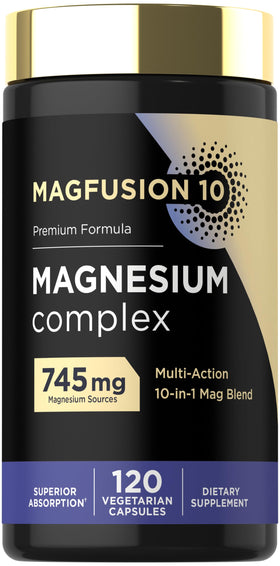 Magfusion-10 complément alimentaire magnésium 745 mg 120 capsules vue avant