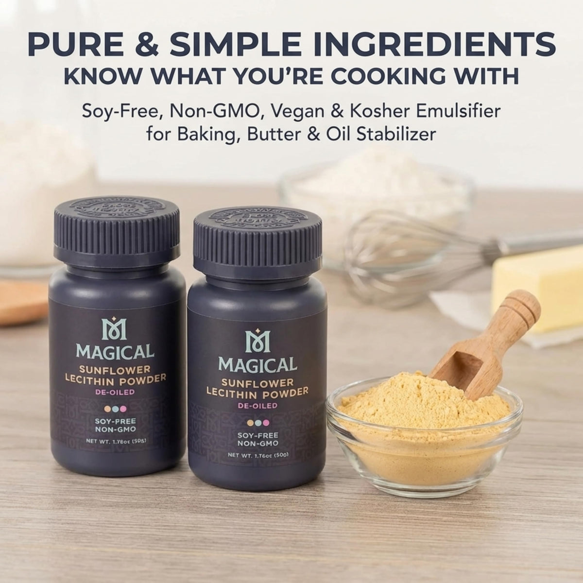 MAGICAL BUTTER Poudre de Lécithine de Tournesol 3,52 oz en recette