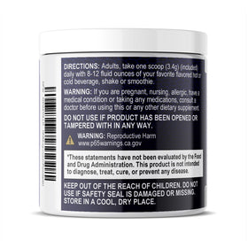Magnésium Citrate Nature's Nutrition sur une table avec des fruits