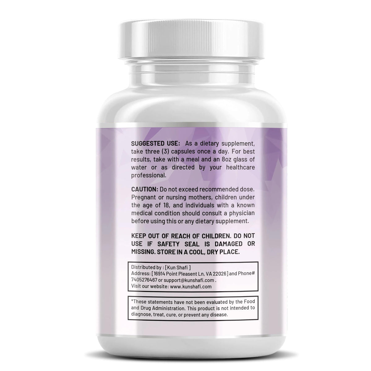 Magnésium Kun Shafi avec Vitamines B6 et D3