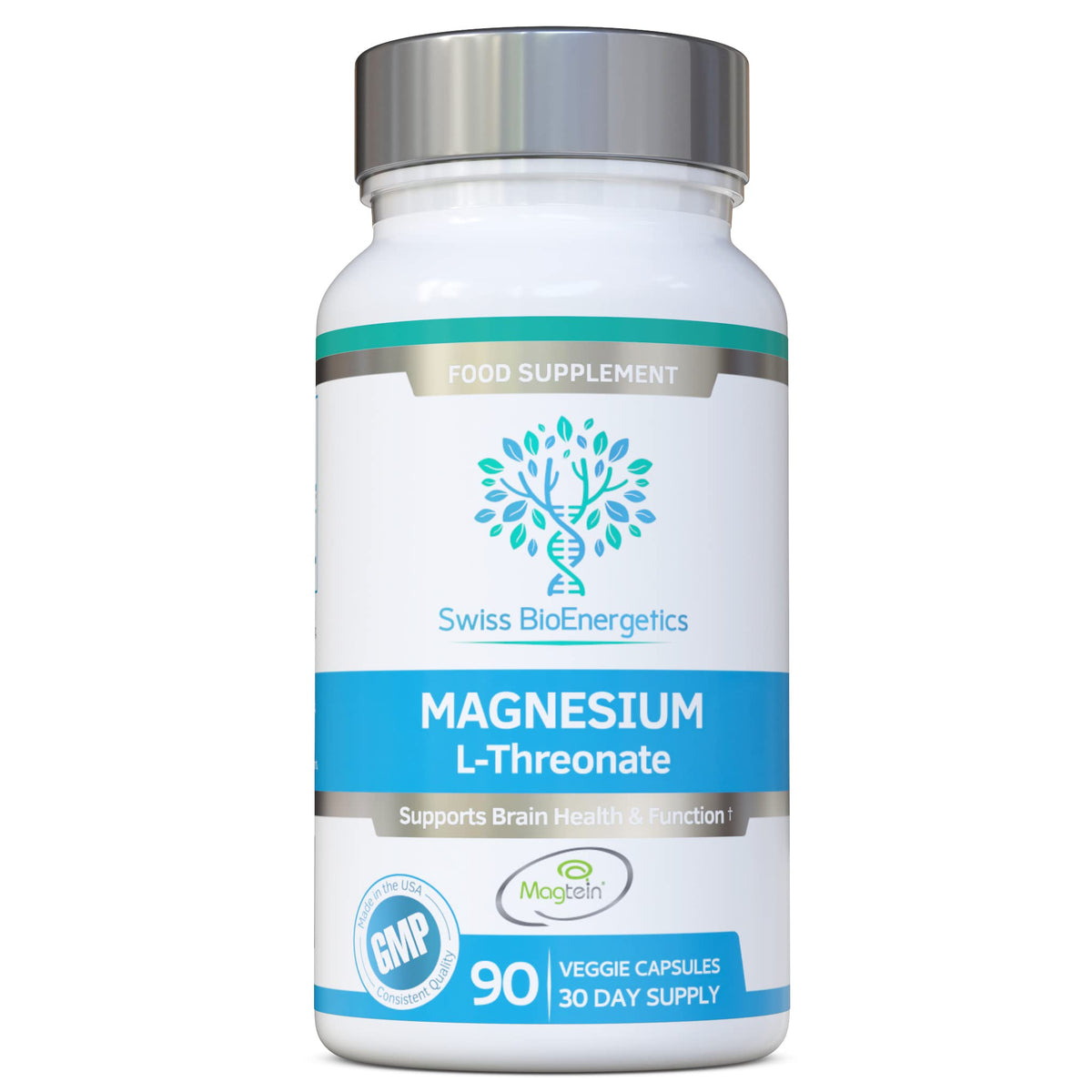Magnésium L-Thréonate Swiss Bioenergetics 2100mg vue avant
