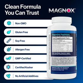 MAGNOX Buster 380mg complément alimentaire magnésium capsules avec fruits